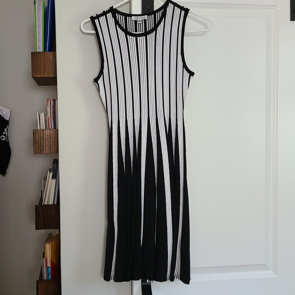 Black and white dress